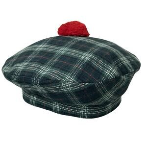 VTG Scotch House Scottish Traditional Tam o' Shatner Tammy Hat Women’s S-M